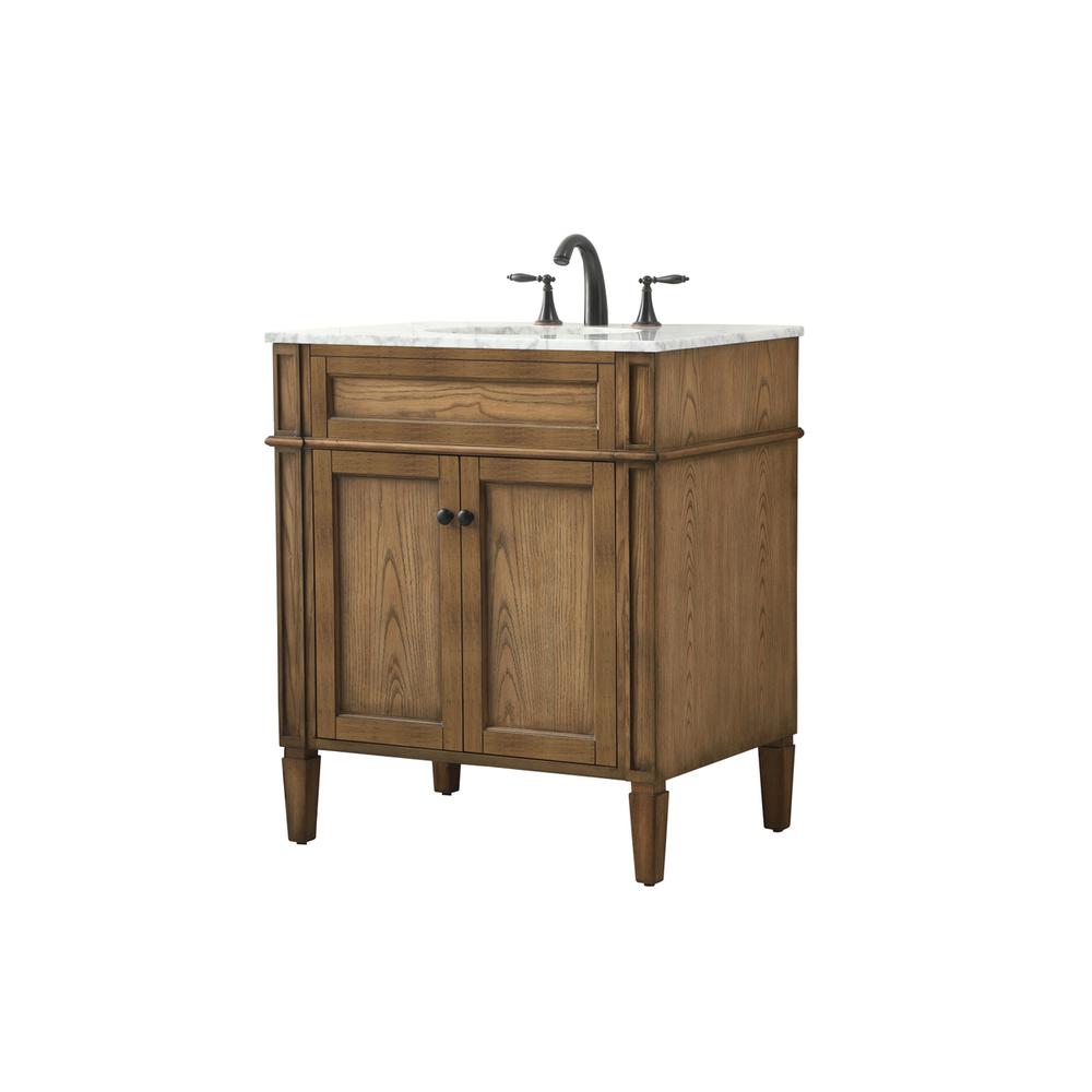 30 inch Single bathroom vanity in driftwood. Picture 7
