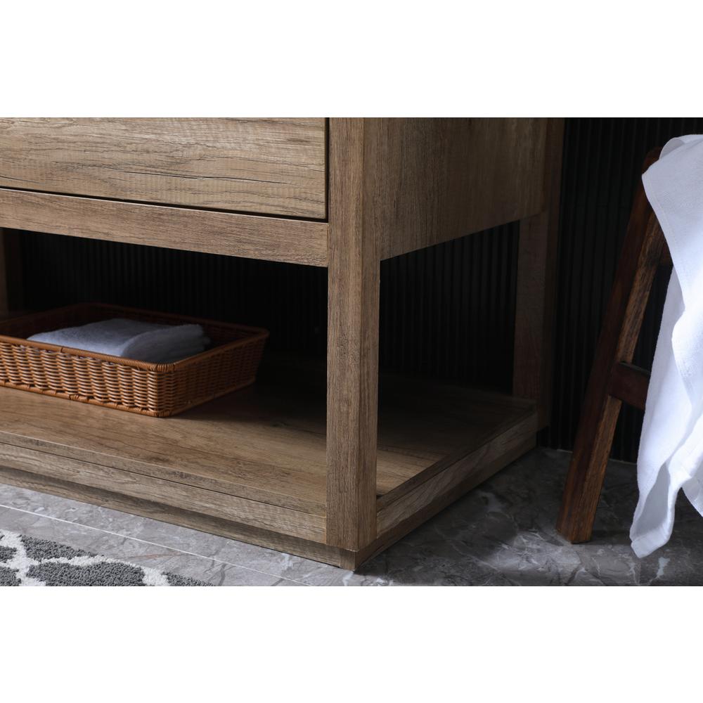 42 Inch SIngle Bathroom Vanity In Natural Oak. Picture 6