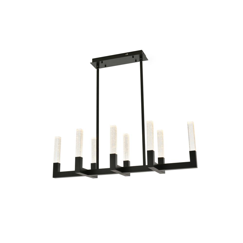 Noemi 42 inch Adjustable LED Pendant in Black. Picture 3
