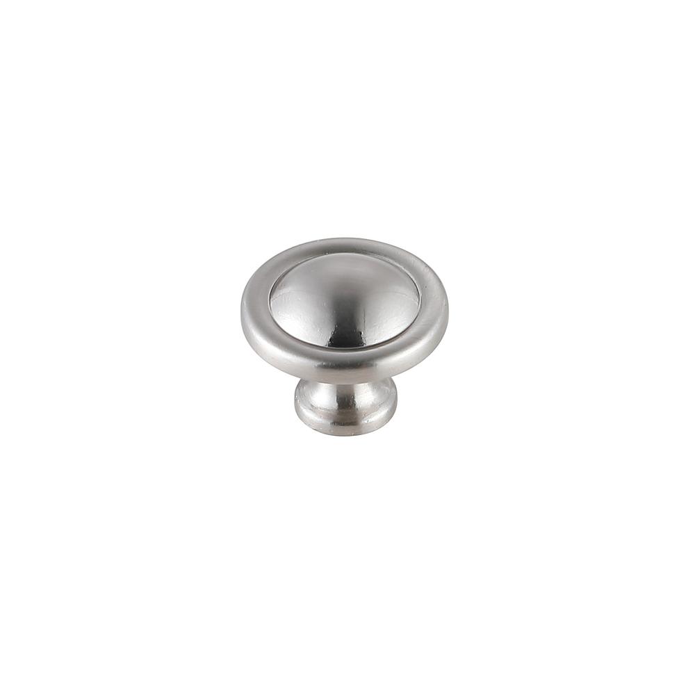 Garlande 1.2" Diameter Brushed Nickel Mushroom Knob Multipack (Set of 10). Picture 3
