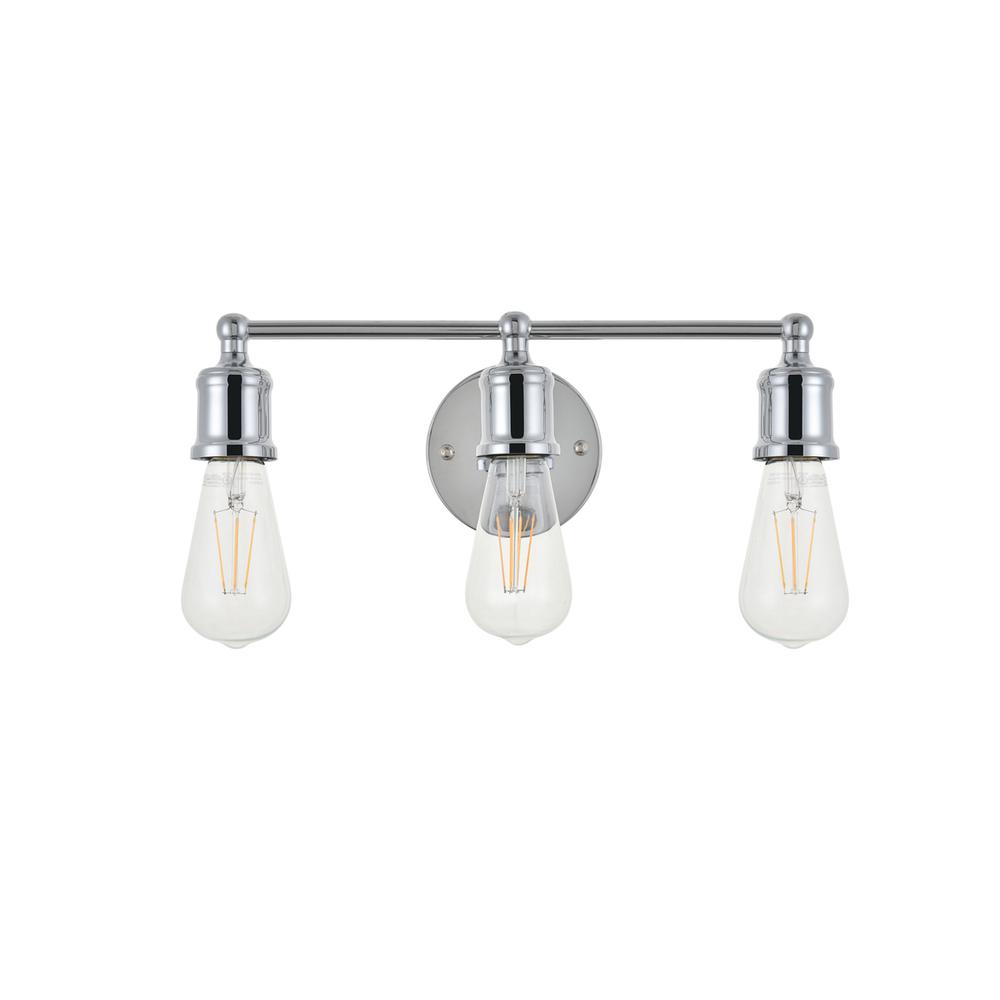 Serif 3 light chrome Wall Sconce. Picture 2