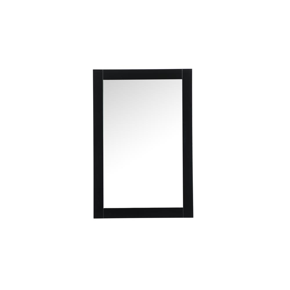 Aqua vanity mirror 24x36 inch in black. Picture 1