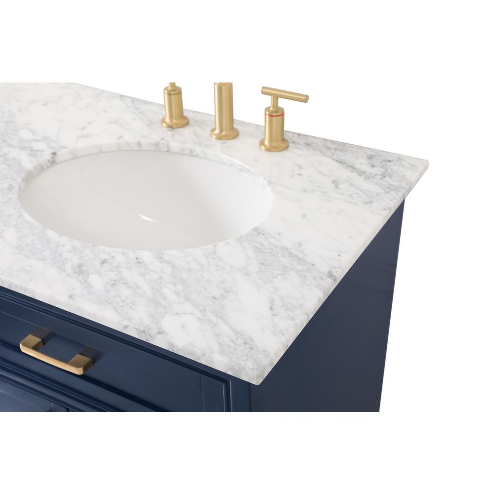 60 inch Single bathroom vanity in Blue. Picture 11