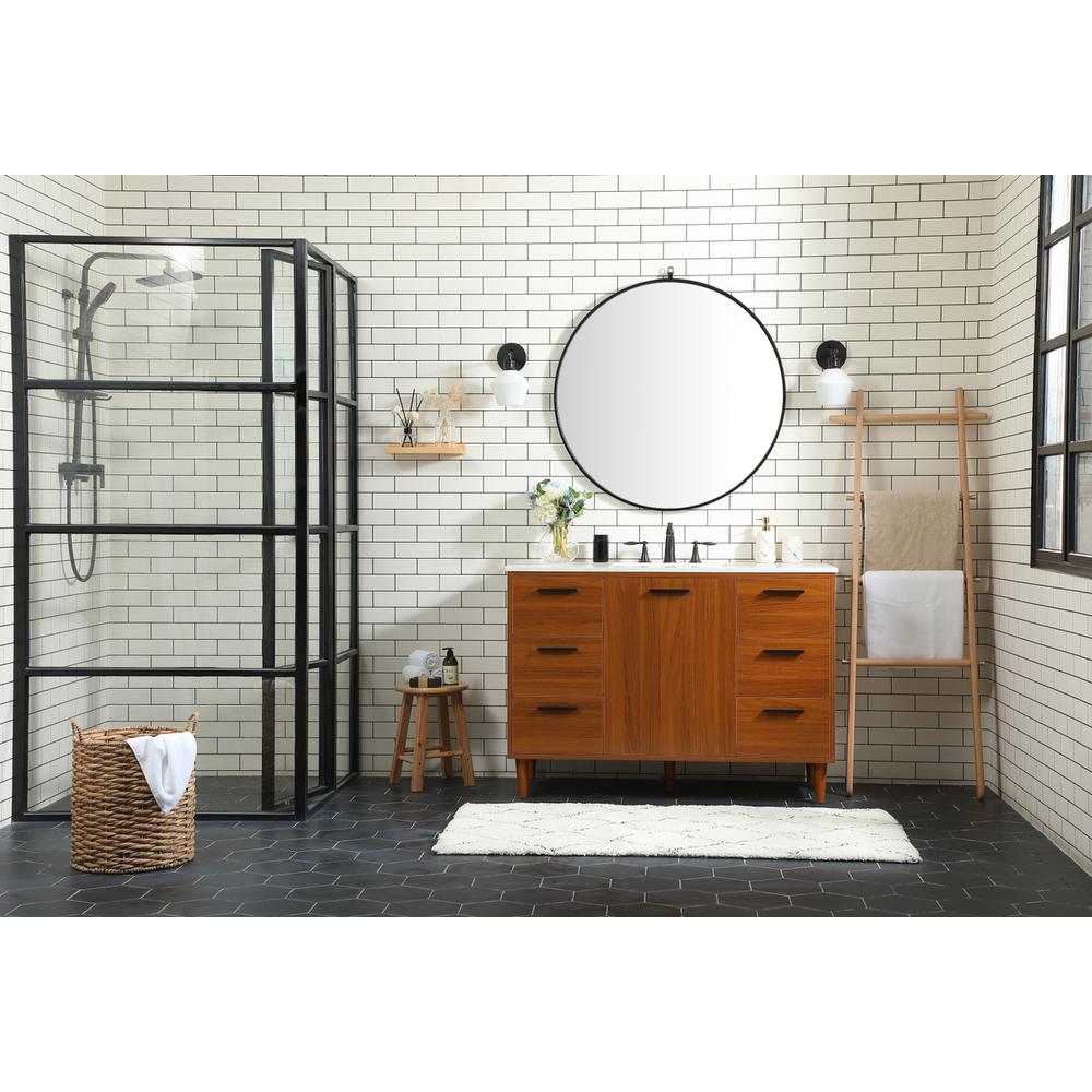 48 inch bathroom vanity in Teak. Picture 4