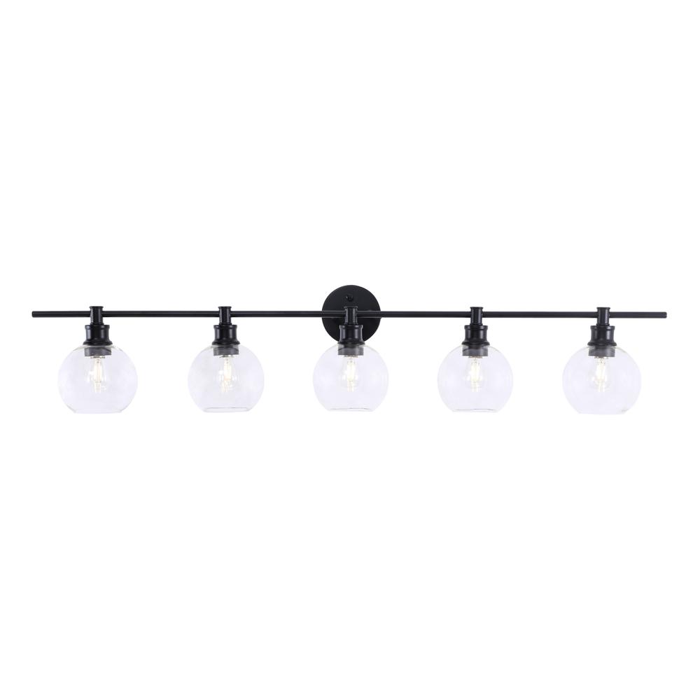 Collier 5 light Black and Clear glass Wall sconce. Picture 8