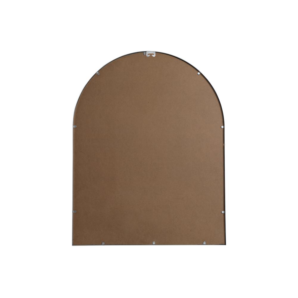 Metal Frame Arch Mirror 33x42 Inch in Silver. Picture 8