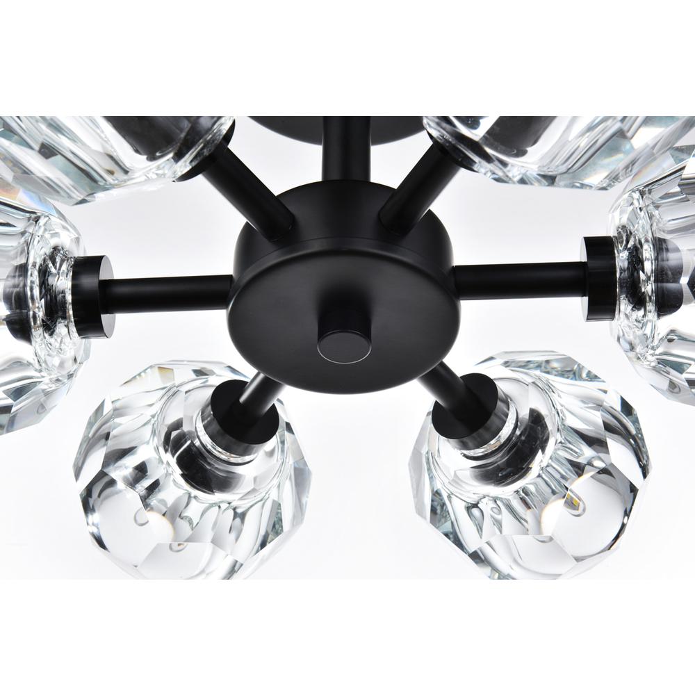 Eren 14 inch Flush Mount in Black. Picture 3