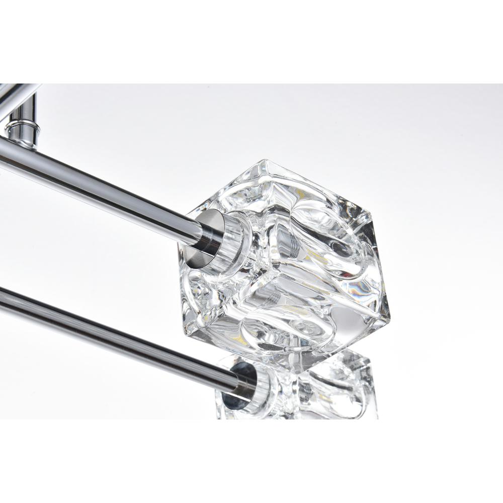 Lyra 32 inch Flush Mount in Chrome. Picture 5