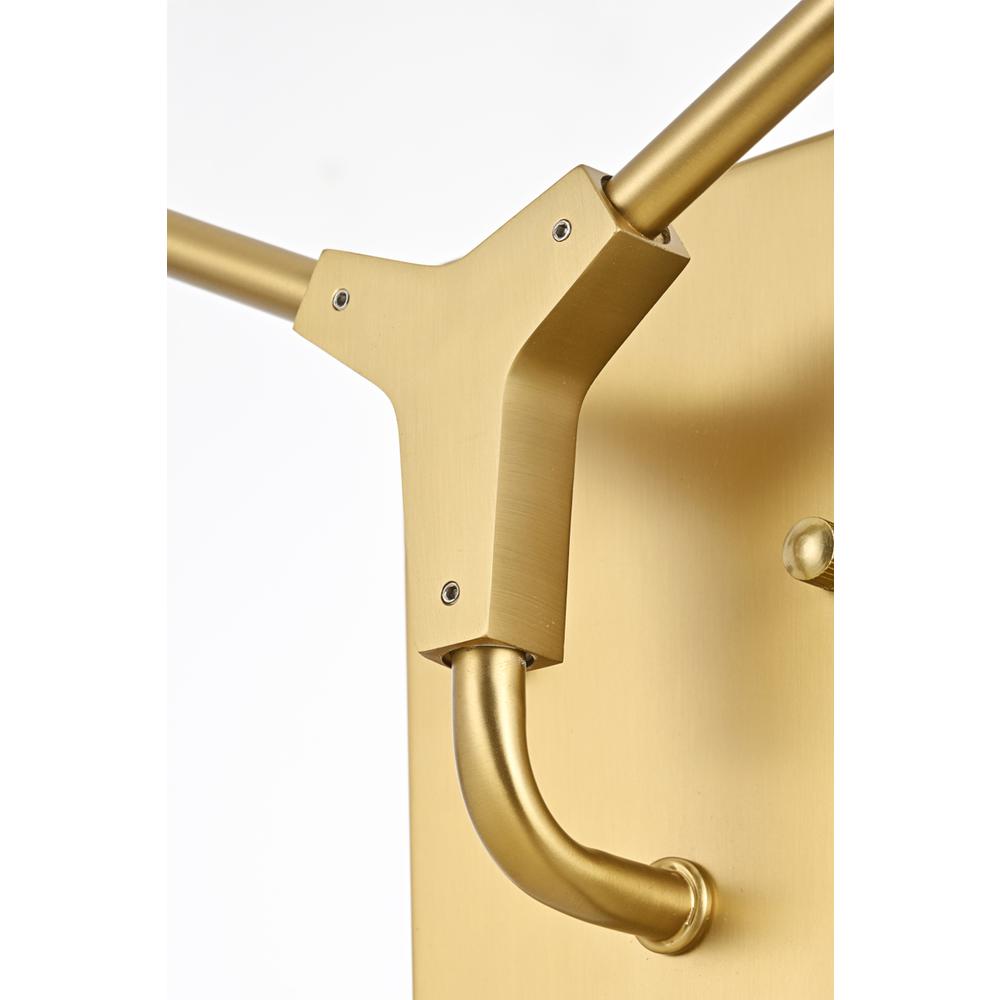 Zayne 2 Light Wall Sconce in Gold. Picture 5