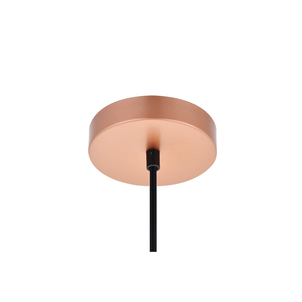 Nora 1 Light Honey Gold Pendant. Picture 6