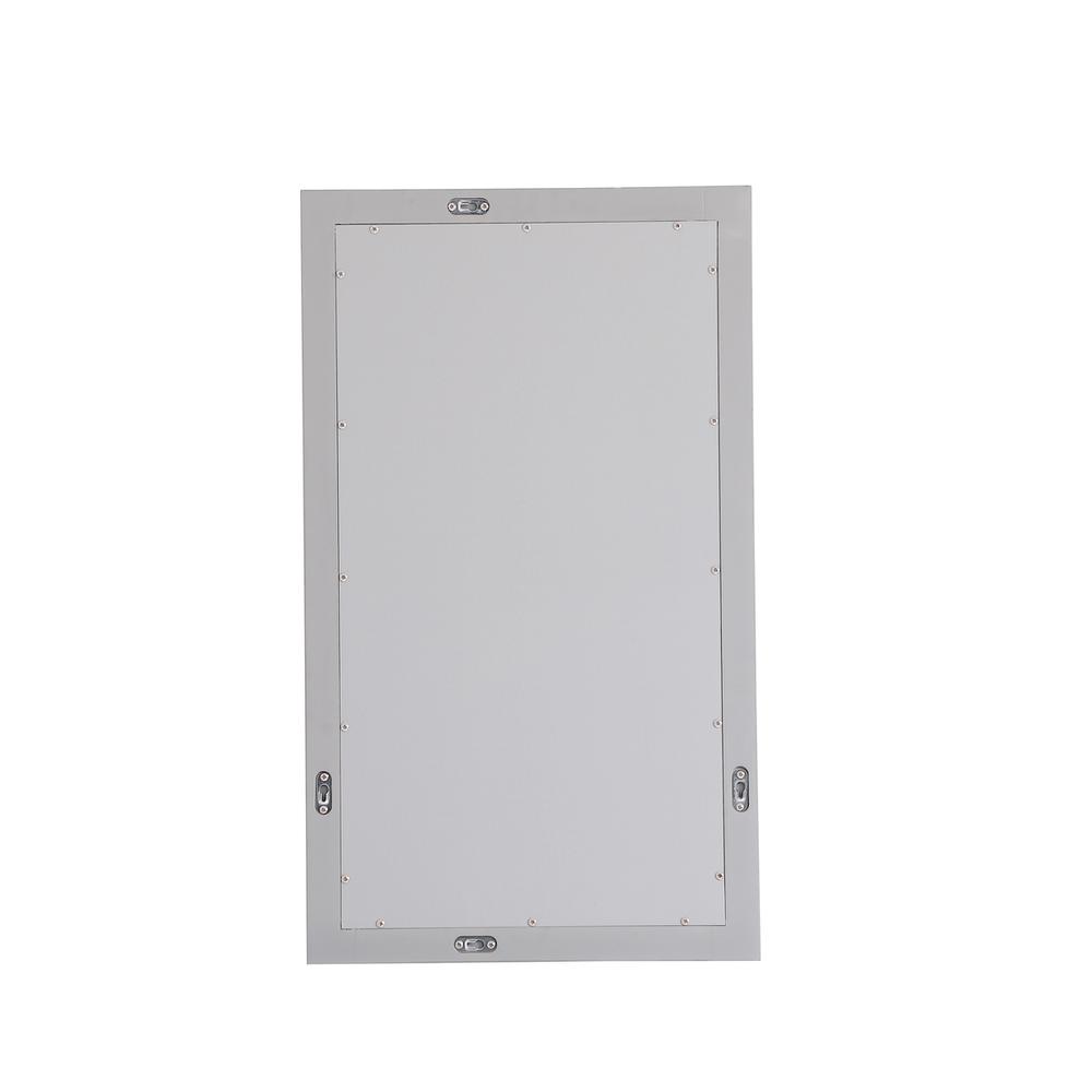 Aqua rectangle vanity mirror 18 inch in Grey. Picture 8