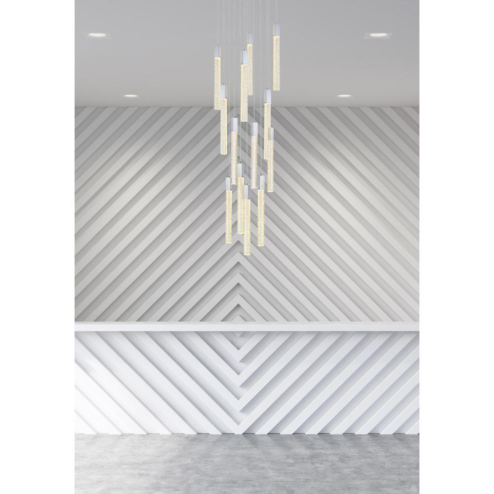 Weston 13 lights pendant in chrome. Picture 8