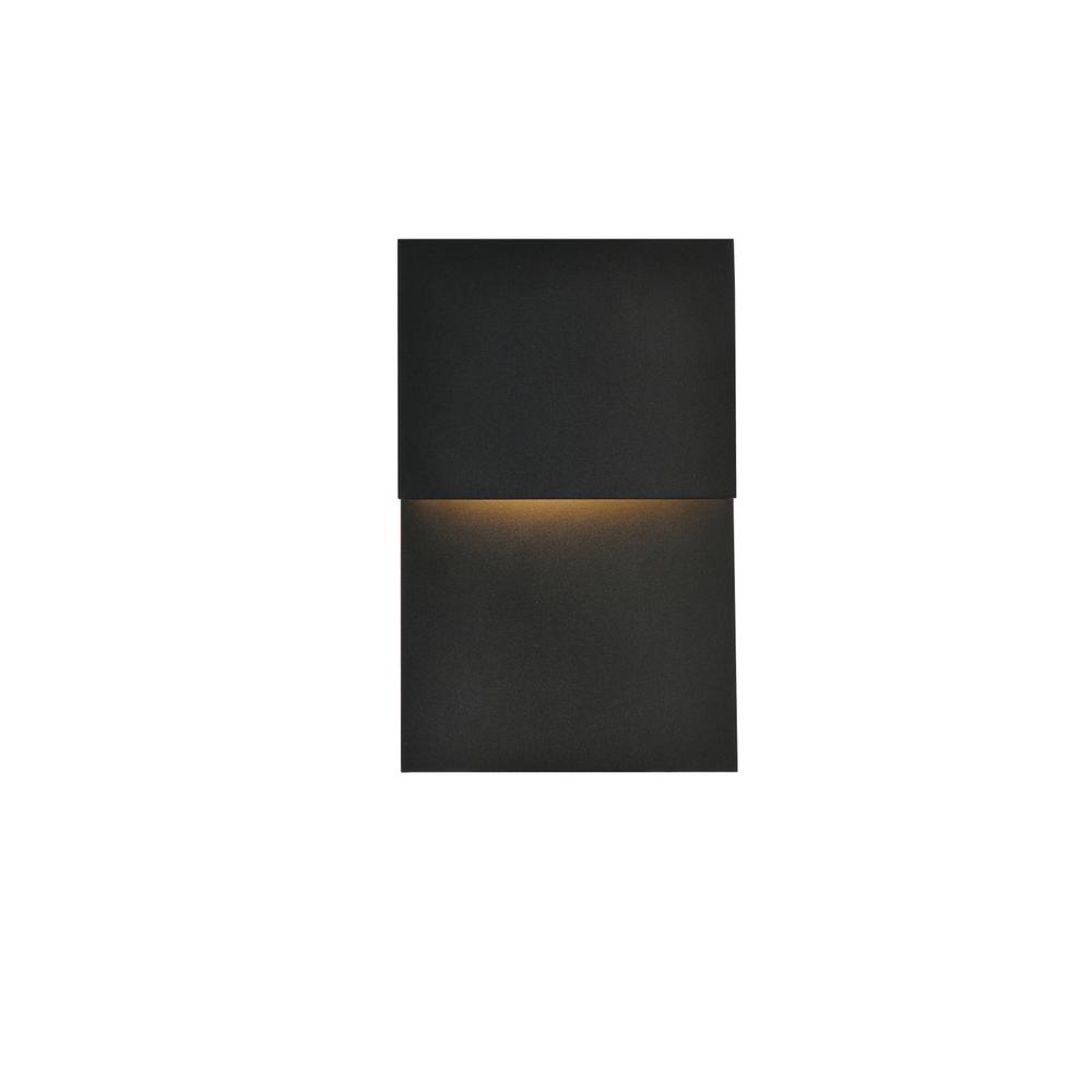 Raine Integrated LED wall sconce  in black. Picture 1