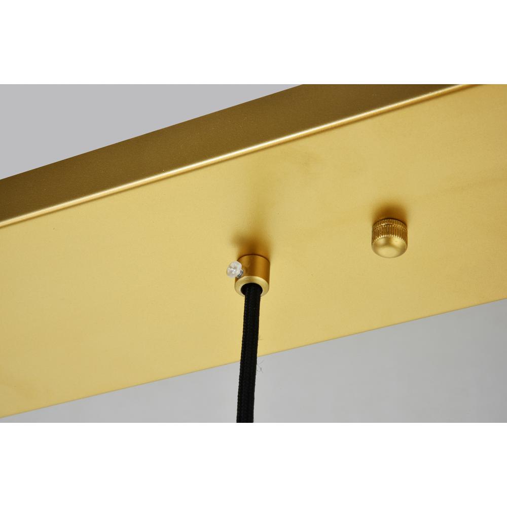 Baxter 5 Lights Brass Pendant With Clear Glass. Picture 4
