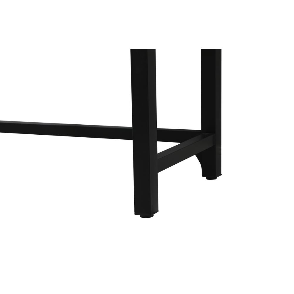 42 inch ADA compliant Single bathroom metal vanity in black. Picture 11