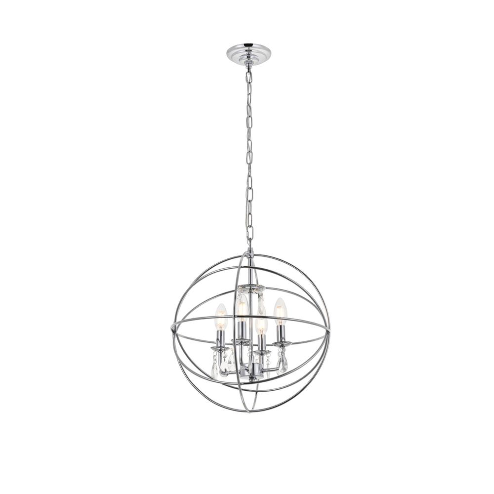 Wallace 4 light Chrome Pendant. Picture 5