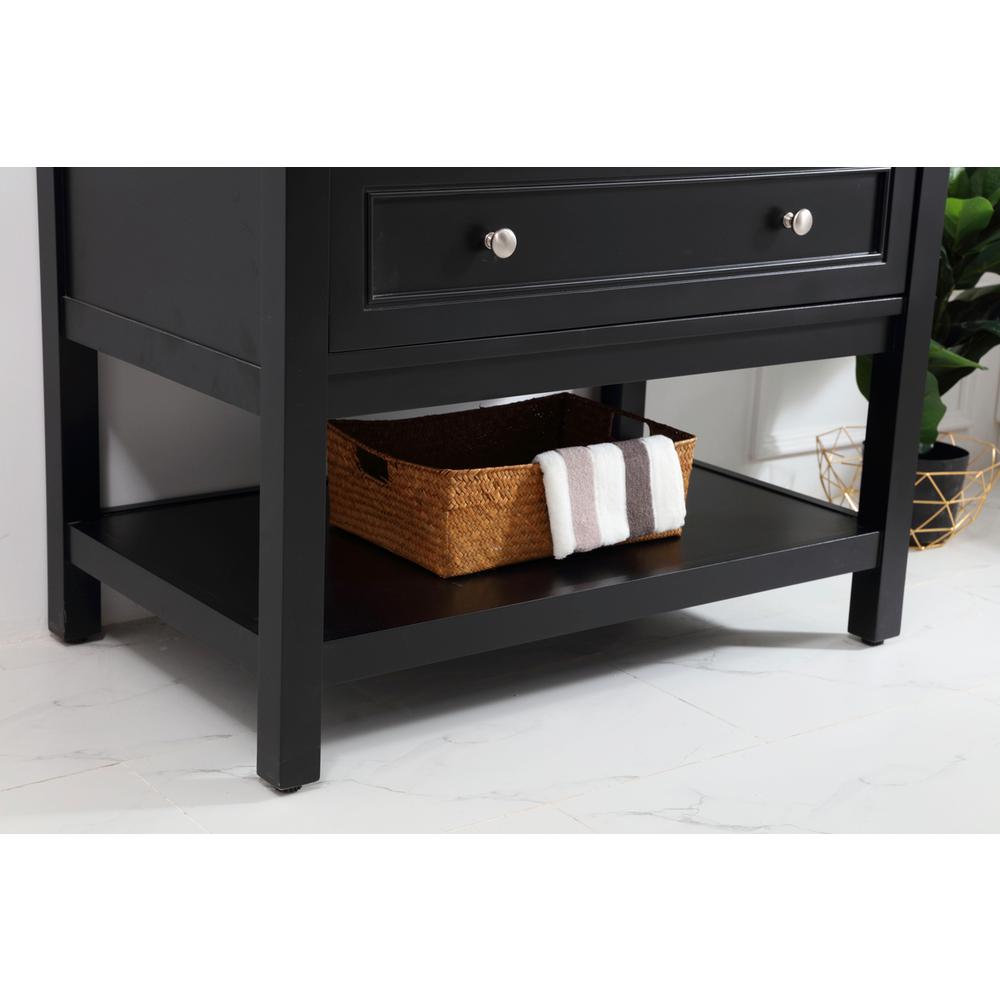 36 in. Single bathroom vanity set in Black. Picture 5