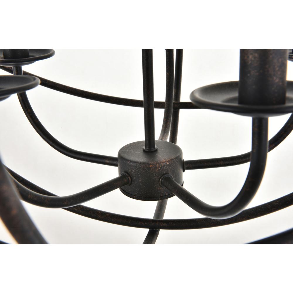 Octavia 5 light dark brown Pendant. Picture 9