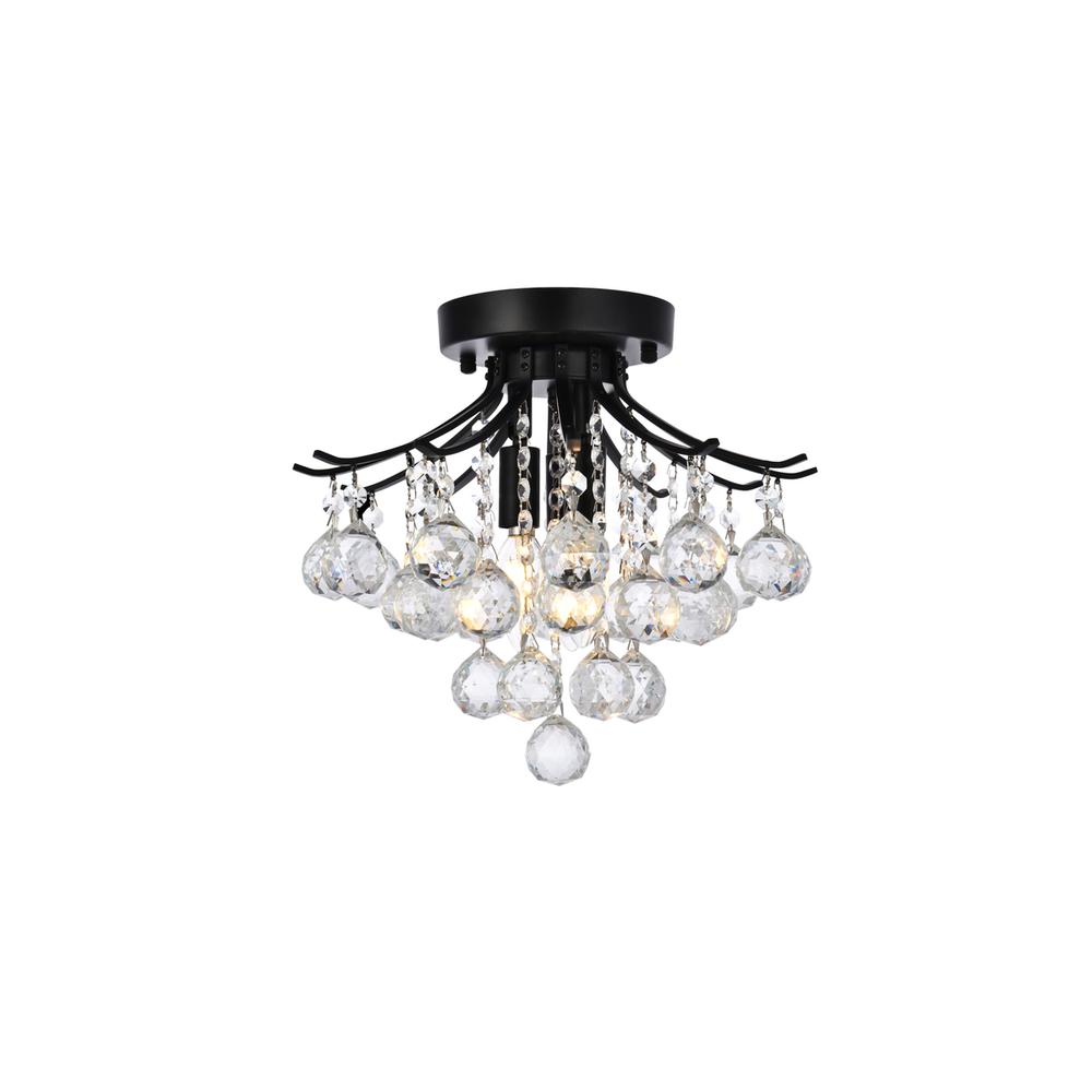 Toureg 12 inch black flush mount. Picture 1