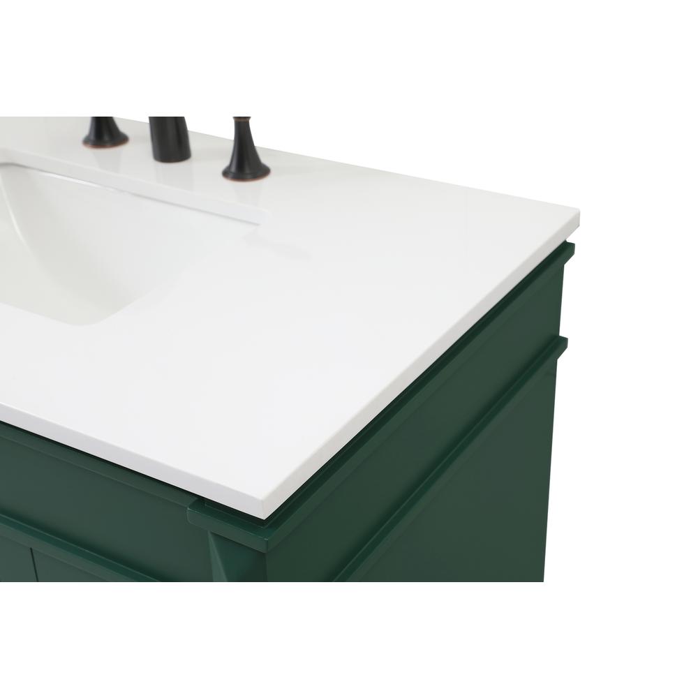 36 inch Single bathroom vanity in green. Picture 11