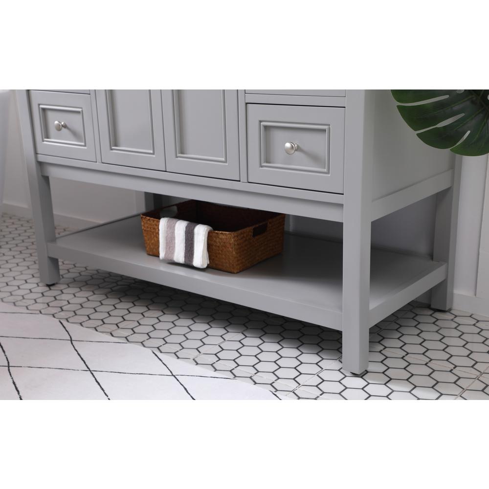 48 inch Single bathroom vanity in natural wood. Picture 6