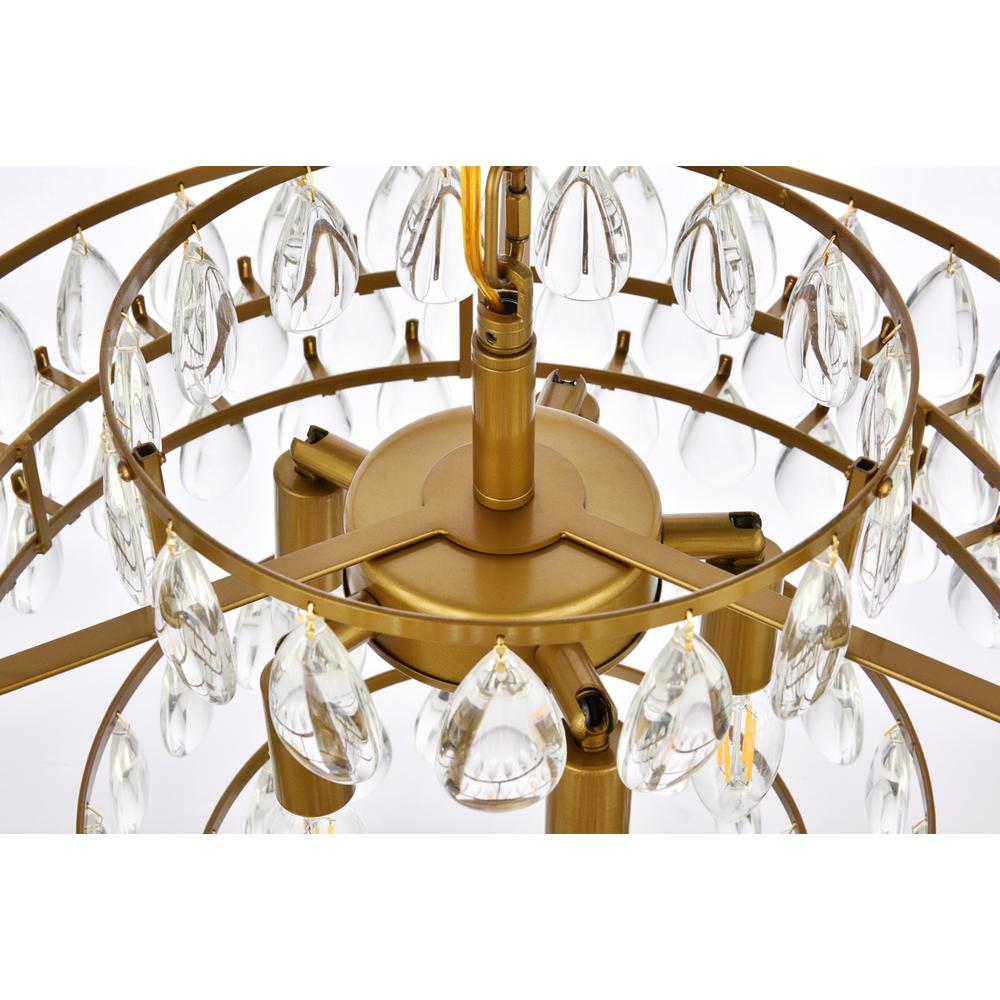 Mila 18 inch pendant in brass. Picture 5