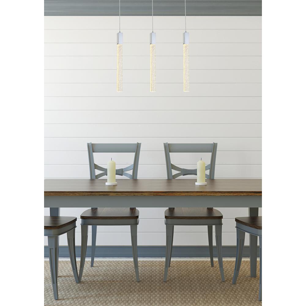 Weston 3 lights pendant in chrome. Picture 8