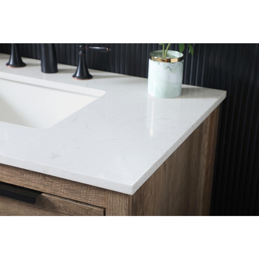 36 Inch SIngle Bathroom Vanity In Natural Oak. Picture 5