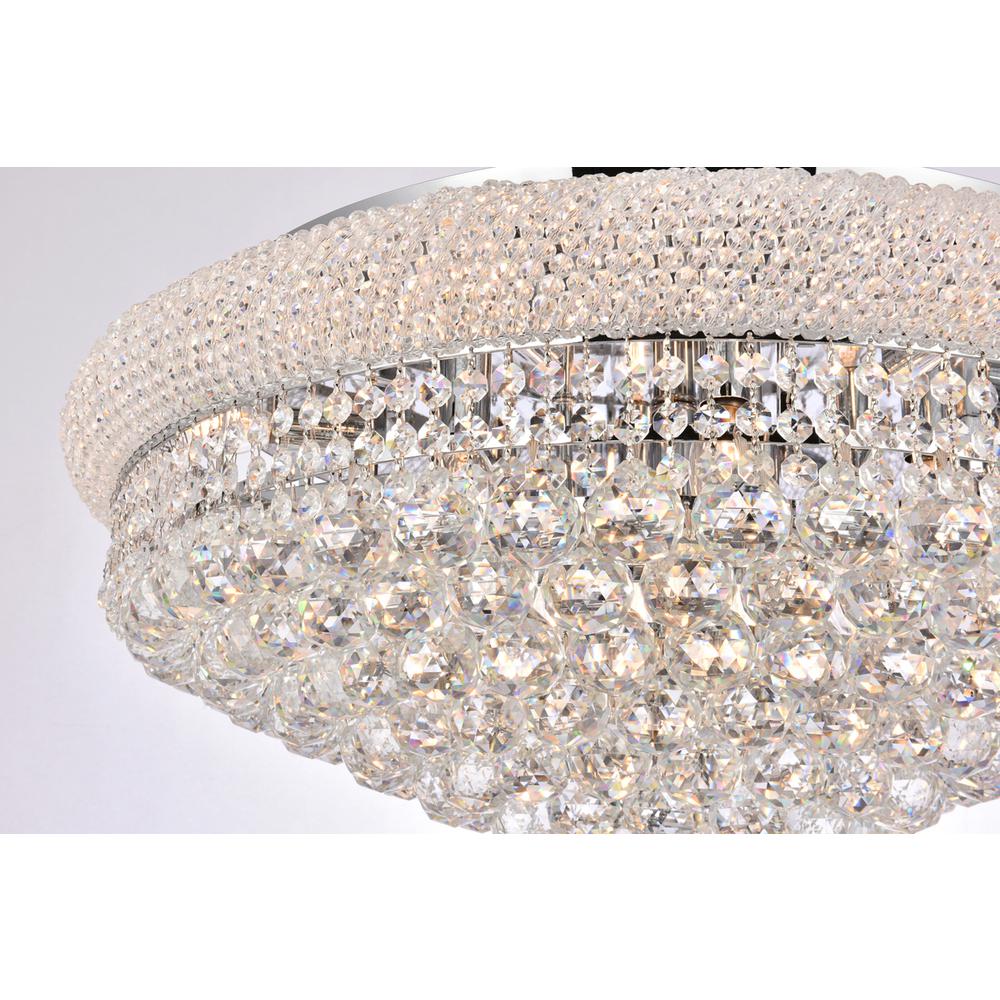 Primo 15 light Chrome Flush Mount Clear Royal Cut Crystal. Picture 4