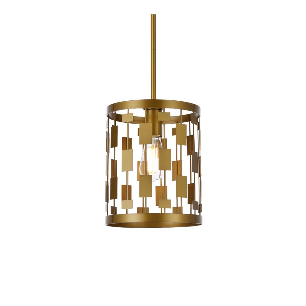 Levante 1 light pendant in brass. Picture 2