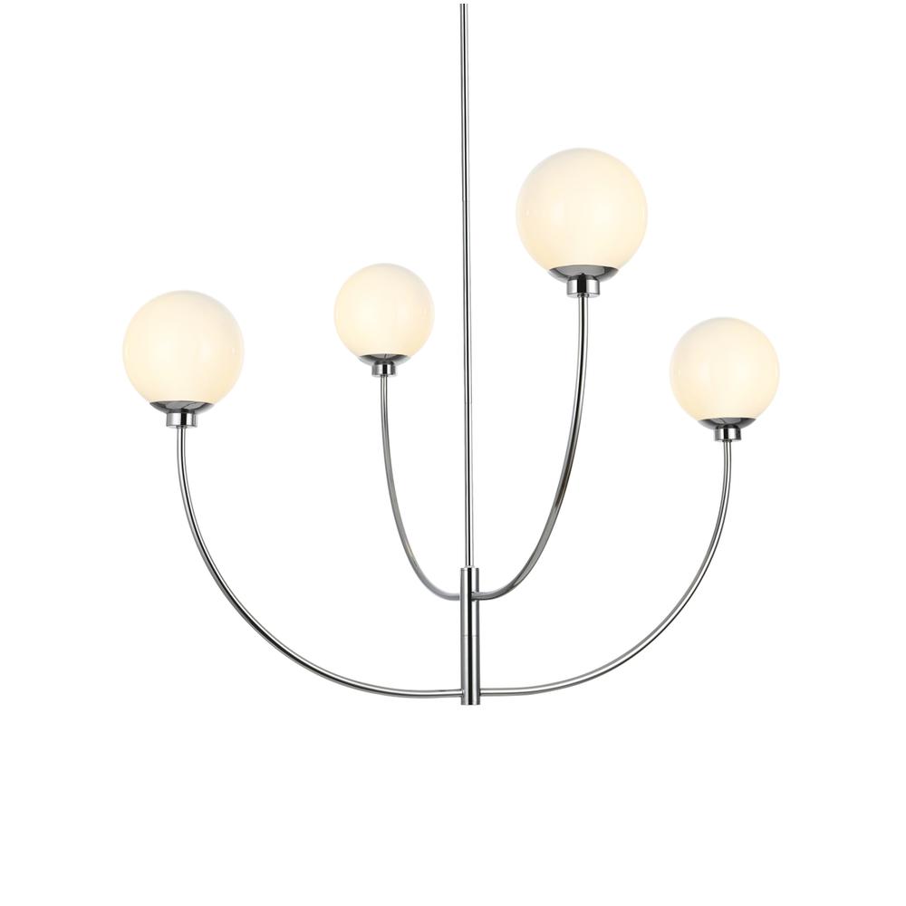 Nyomi 42 inch chandelier in Chrome. Picture 2