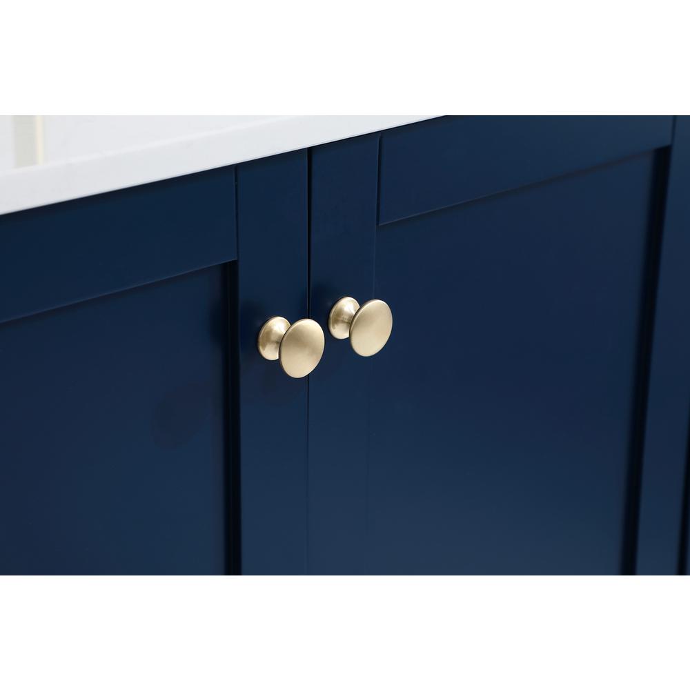 42 inch Single Bathroom Vanity in Blue. Picture 12