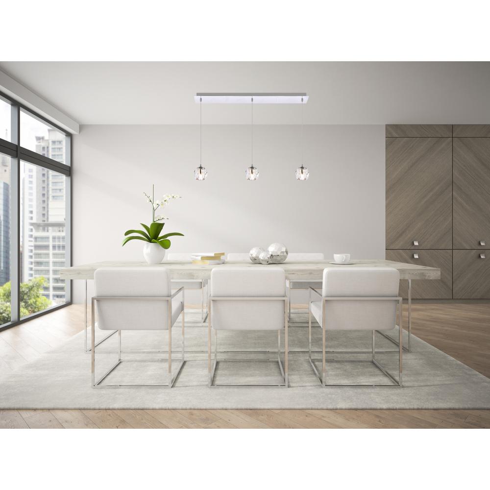 Eren 3 lights Chrome pendant. Picture 7