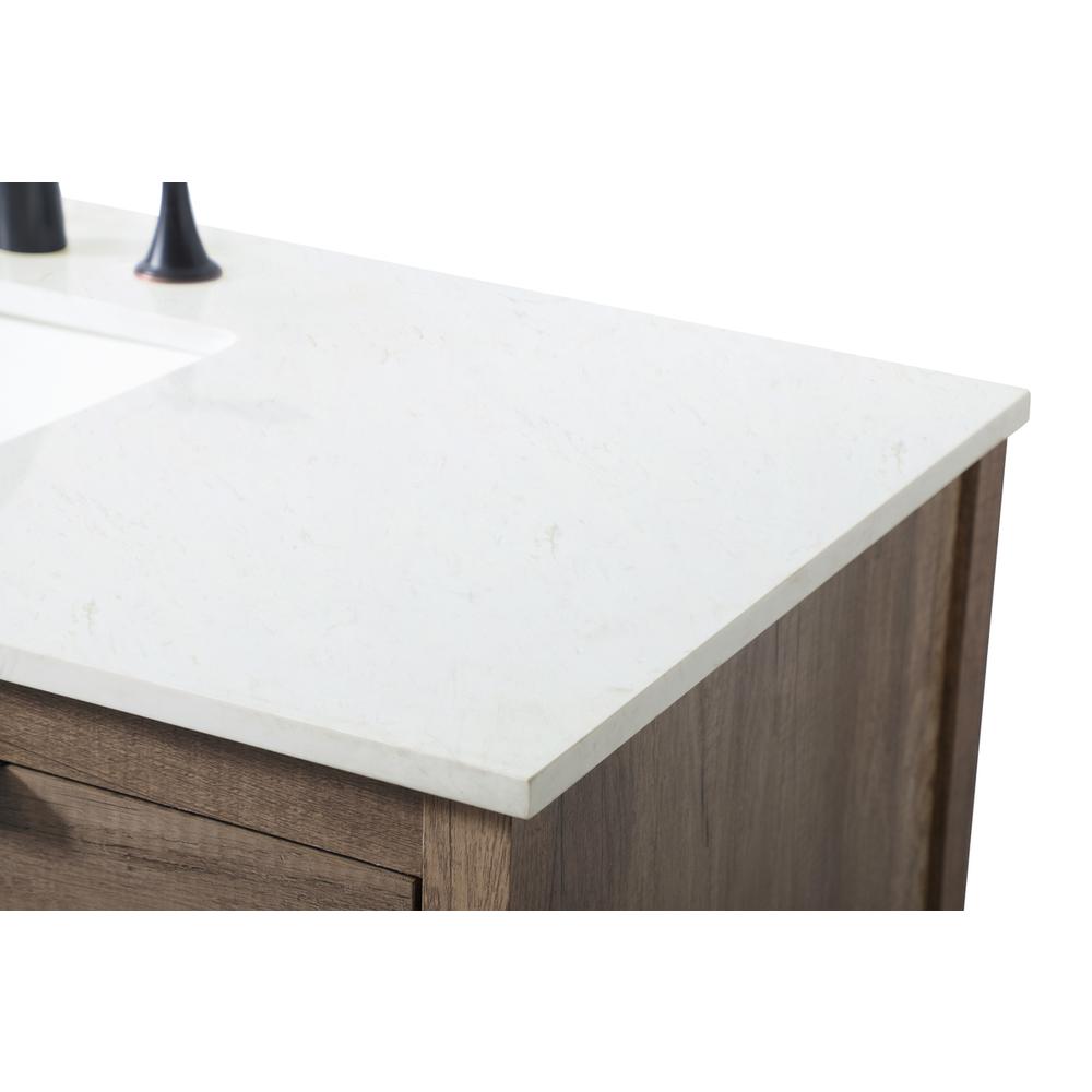 48 Inch SIngle Bathroom Vanity In Natural Oak. Picture 11