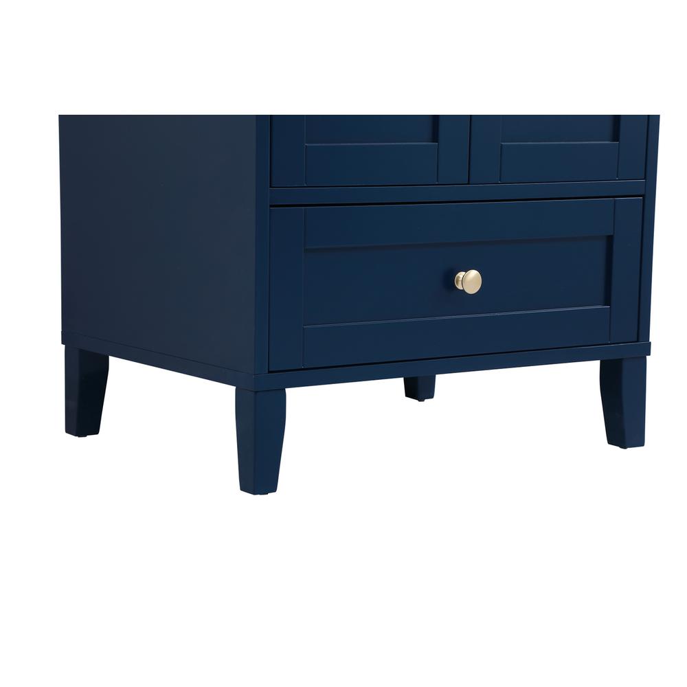 24 inch Single Bathroom Vanity in Blue. Picture 11