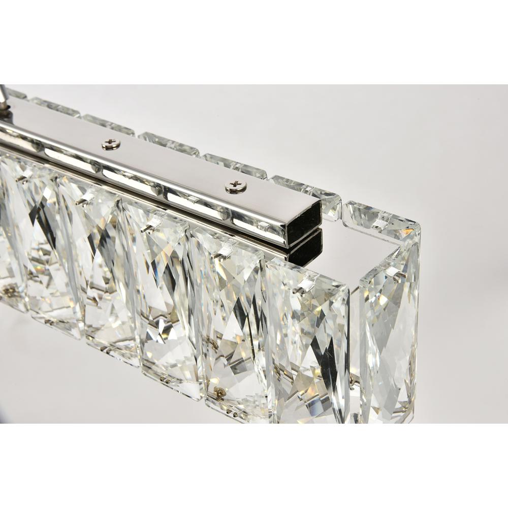 Monroe Integrated LED chip light Chrome Chandelier Clear Royal Cut Crystal. Picture 4