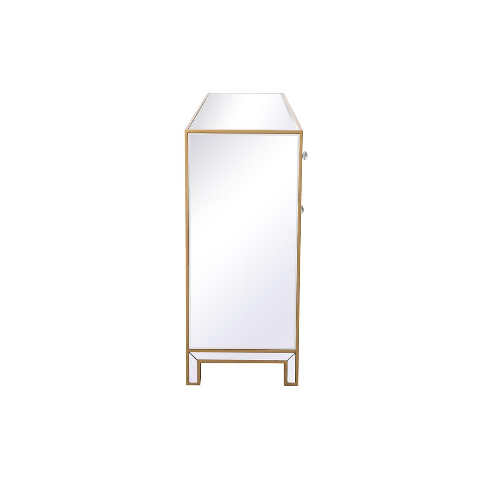 Reflexion 72 in. mirrored credenza in gold. Picture 9
