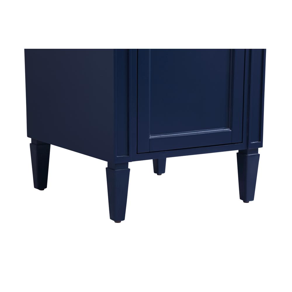 21 inch Single bathroom vanity in blue. Picture 13