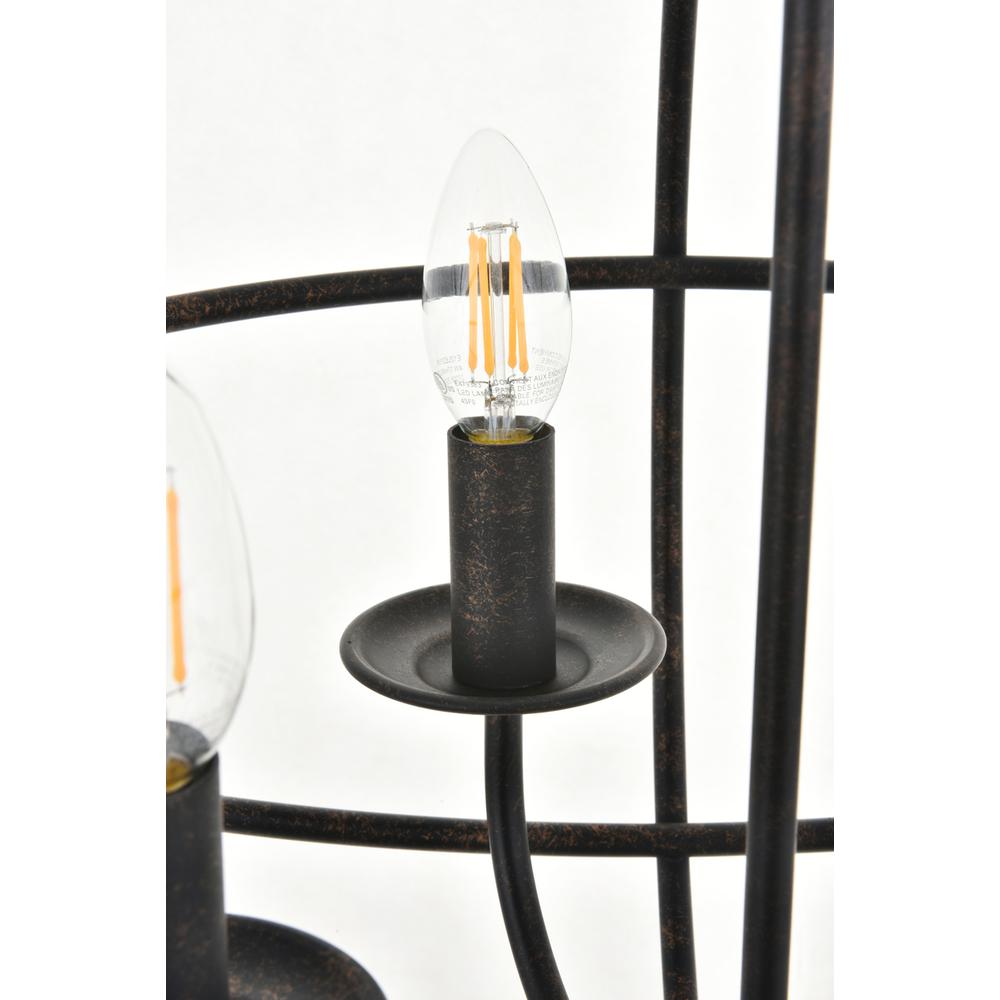 Octavia 4 light dark brown Pendant. Picture 10