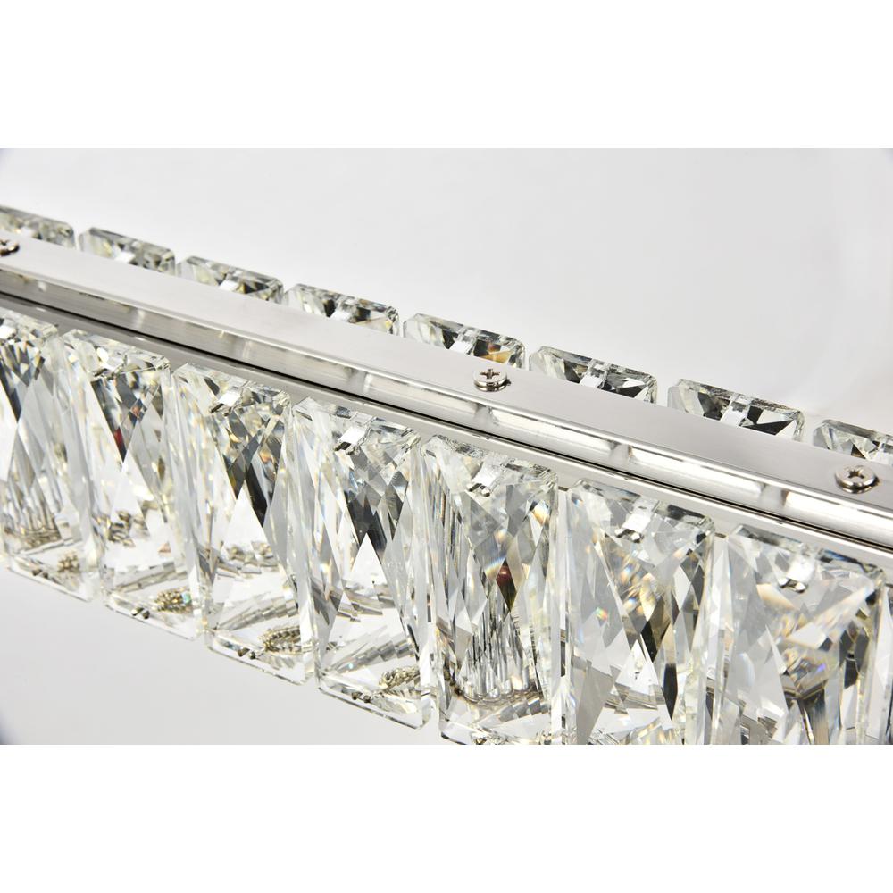Monroe Integrated LED chip light Chrome Chandelier Clear Royal Cut Crystal. Picture 3