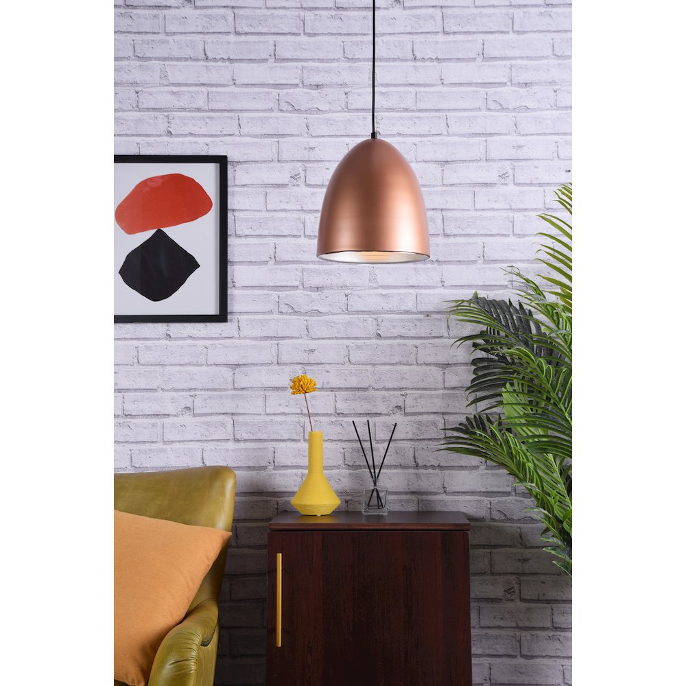 Circa 1 Light Honey Gold Pendant. Picture 2