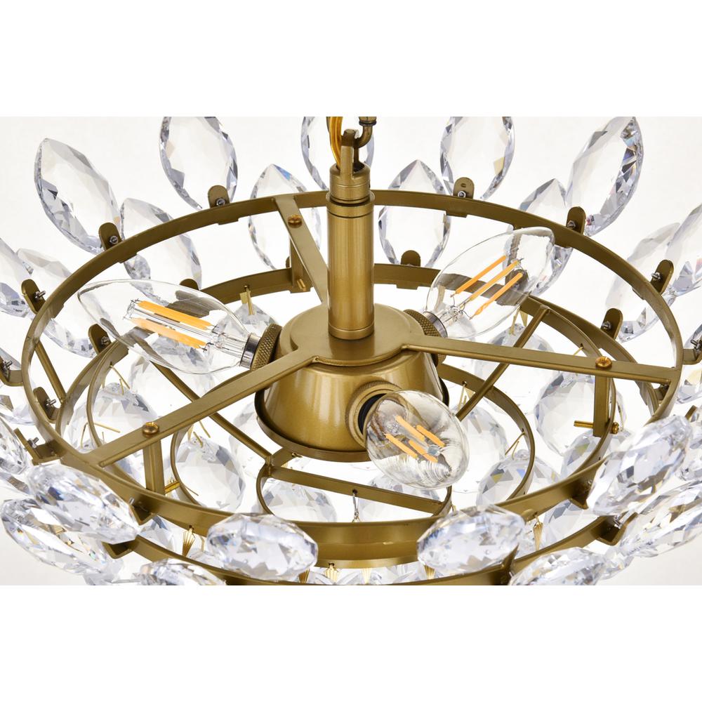 Emilia 14 inch pendant in brass. Picture 5
