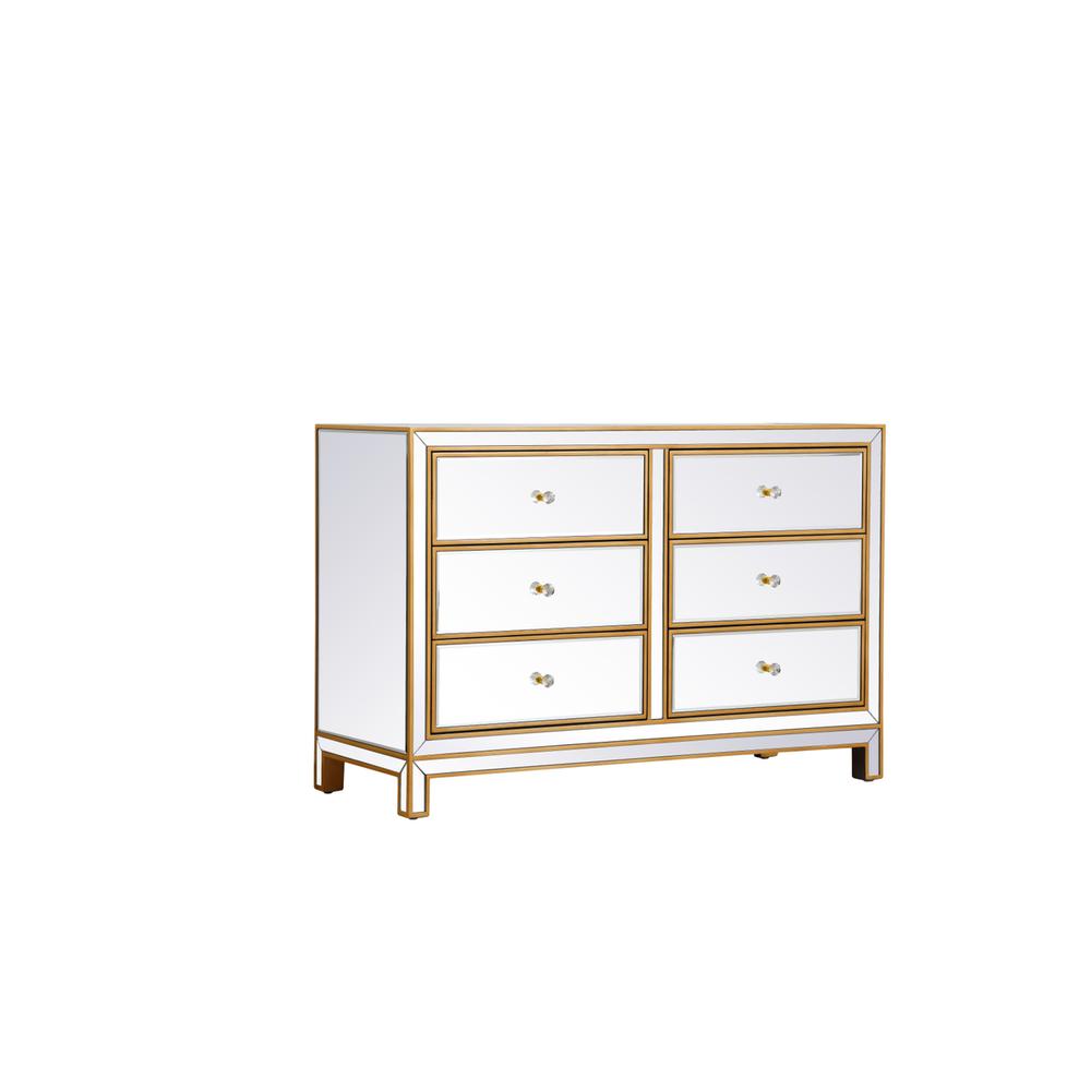 Cabinet 6 drawers 48in. W x 18in. Din. x 32in. H in gold. Picture 4