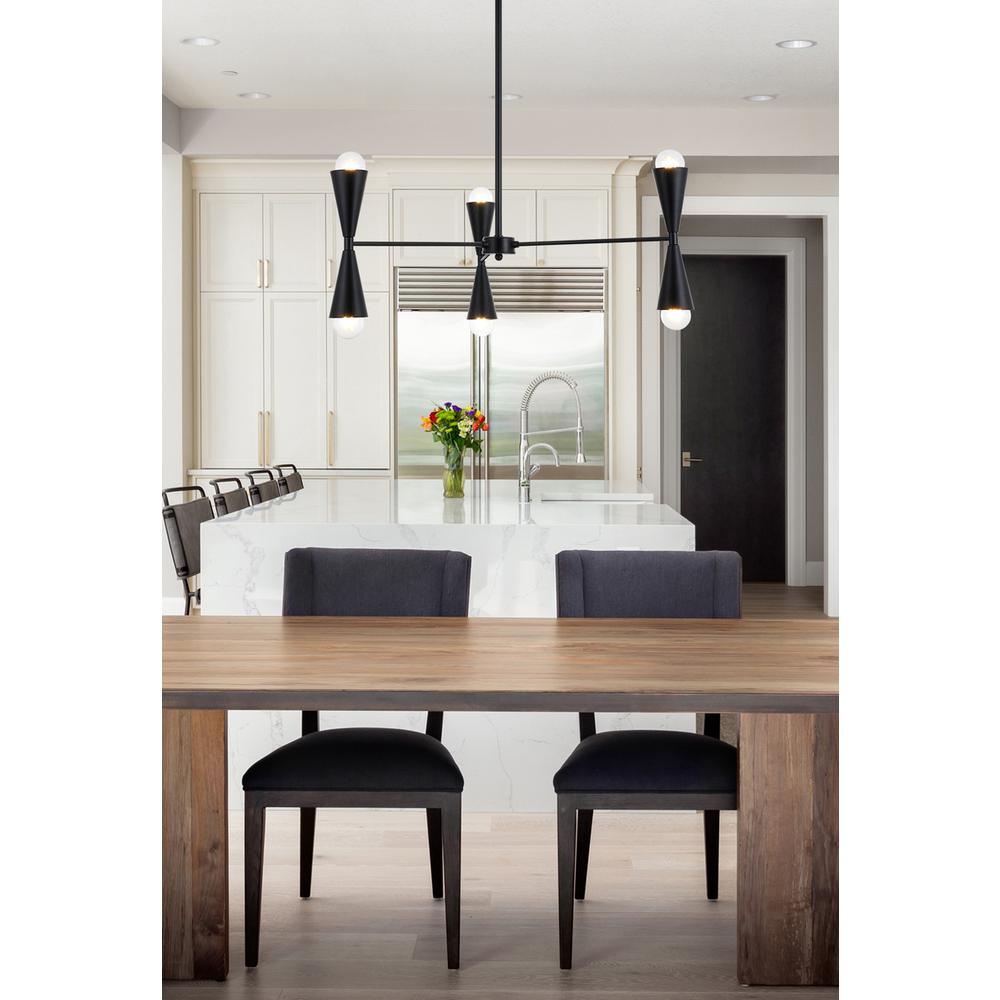 Cade 34 inch pendant in black. Picture 7