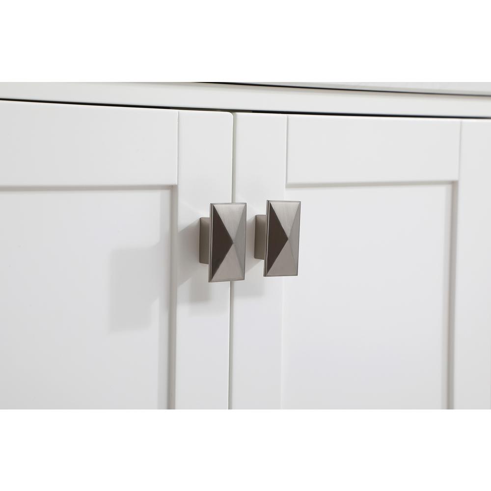 36 inch Single Bathroom Vanity in White with Backsplash. Picture 13