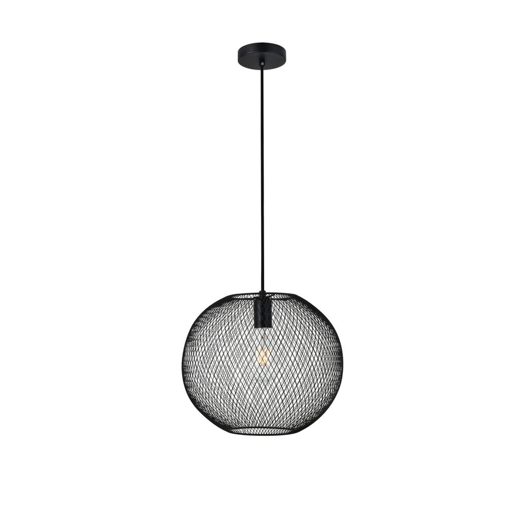 Keller 1 Light Black Pendant. Picture 1