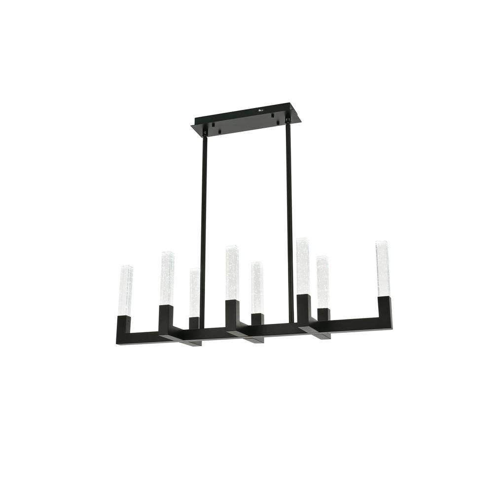 Noemi 42 inch Adjustable LED Pendant in Black. Picture 5