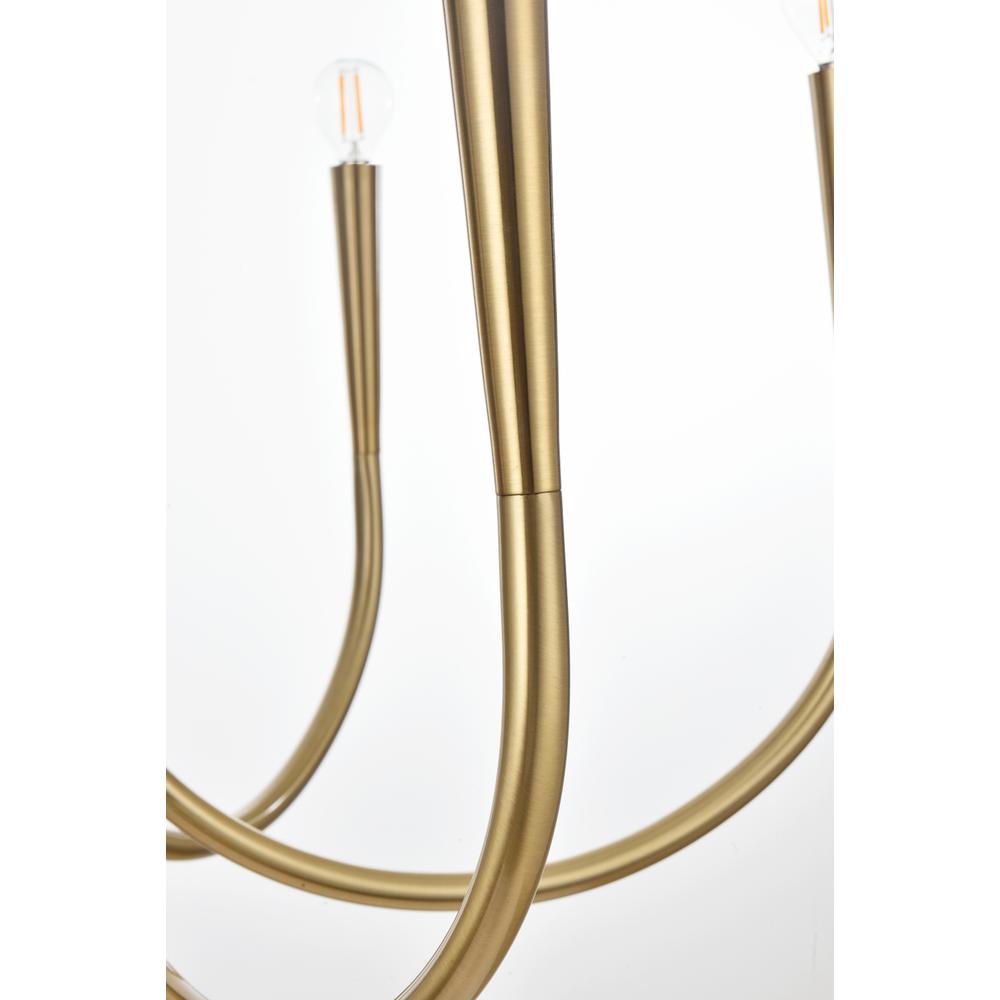 Layne 30 inch chandelier in Gold. Picture 5