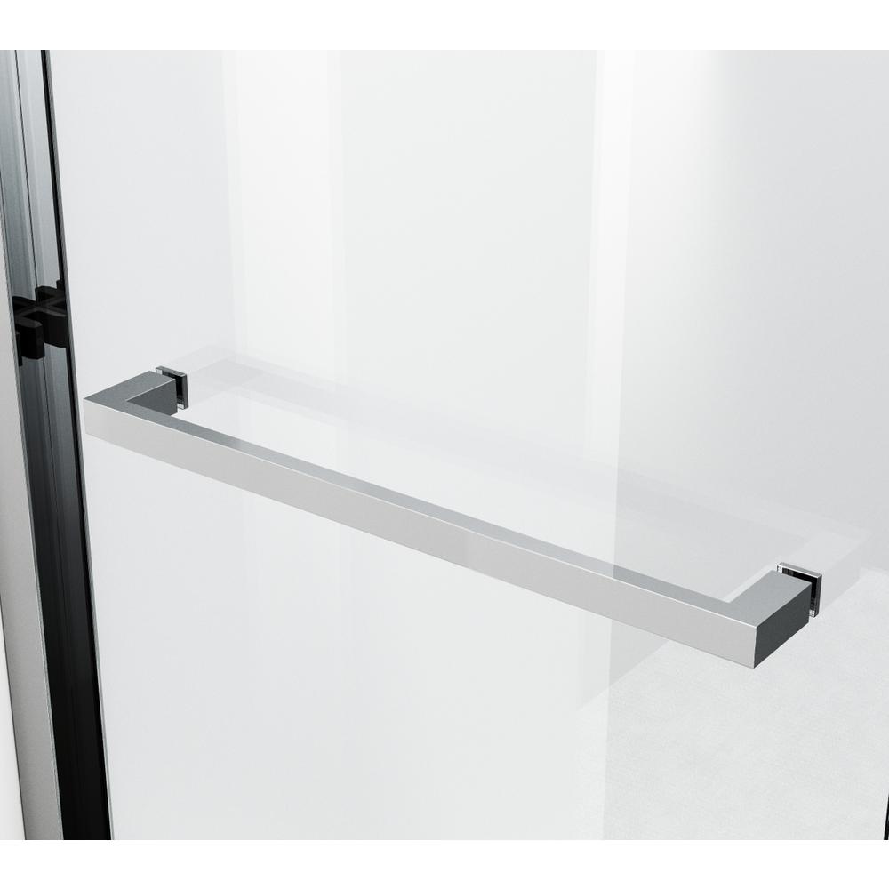 Semi-frameless shower door 60 x 76 Polished Chrome. Picture 8