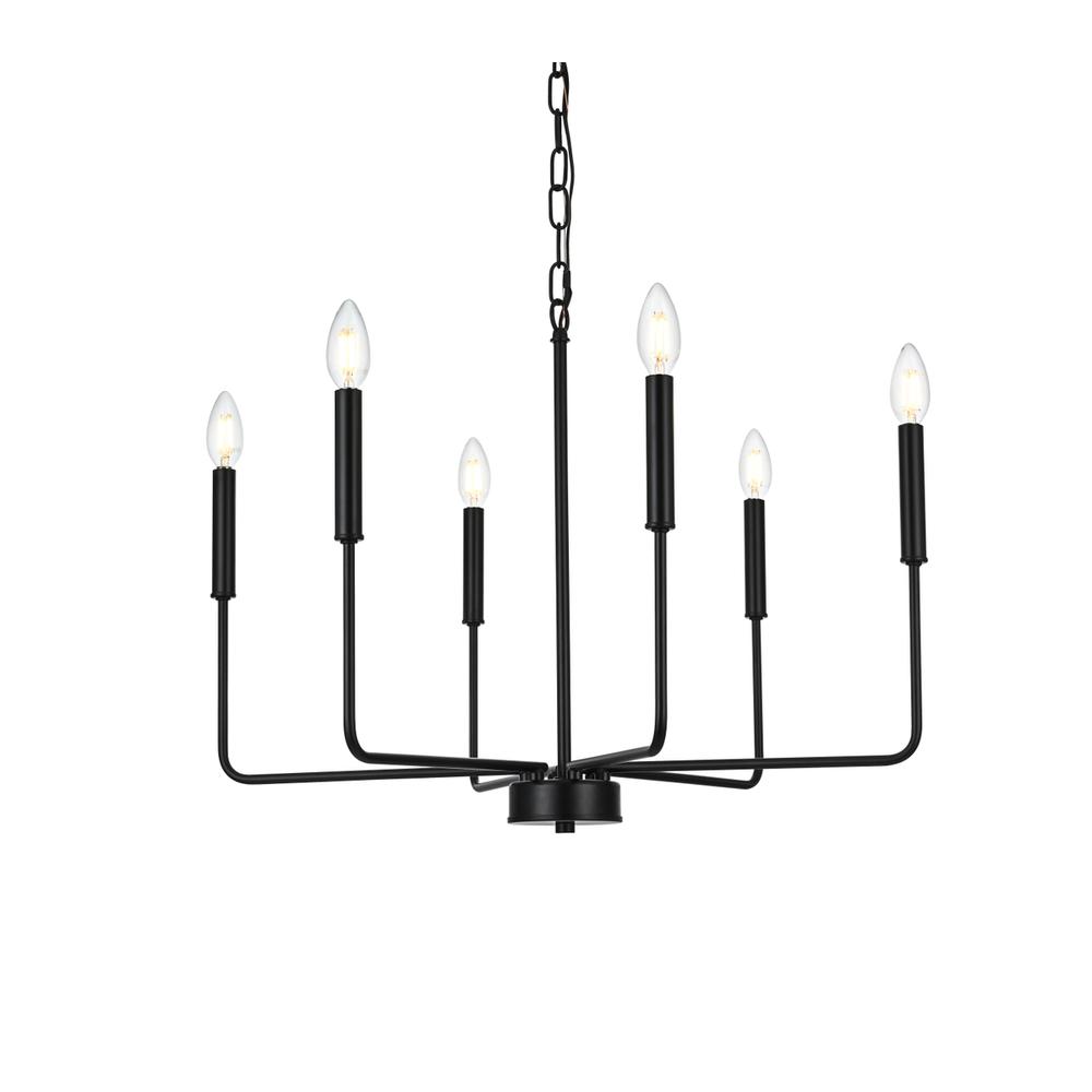Willa 26 inch Pendant Light in Black. Picture 2
